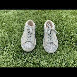 Golden Goose kids silver sequin sneakers